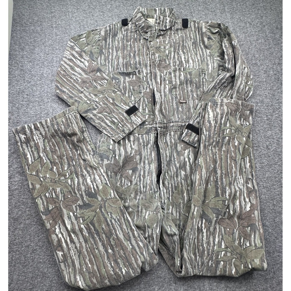 WALLS Realtree Camo Coveralls Men's Sz LT Large Tall Hunting Unlined Vtg USA